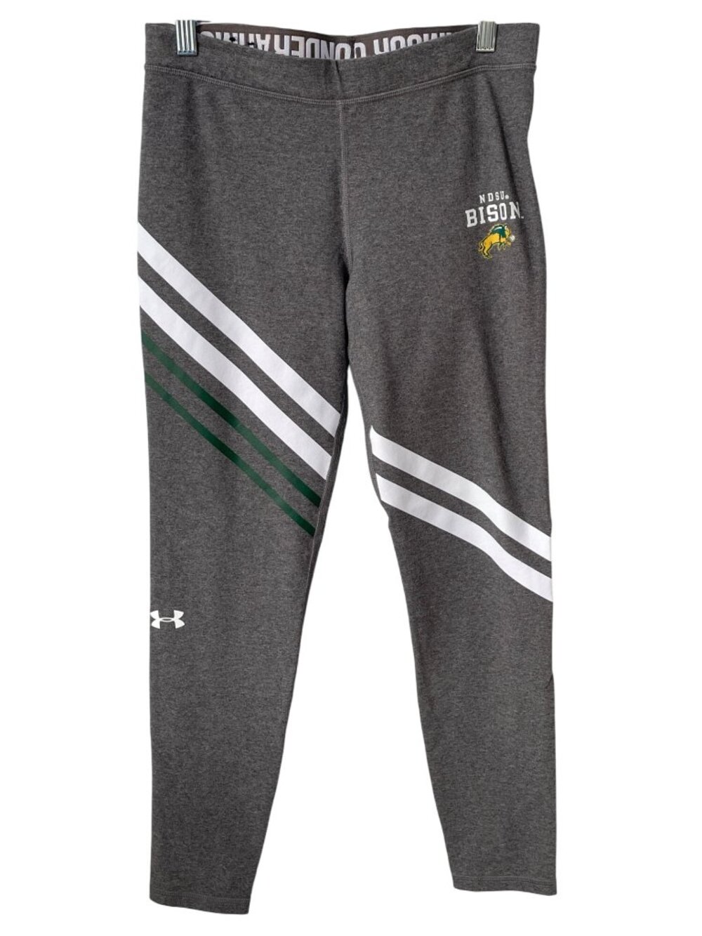Under Armour Leggings Medium NDSU Bison HeatGear Fitted Workout College Sporty